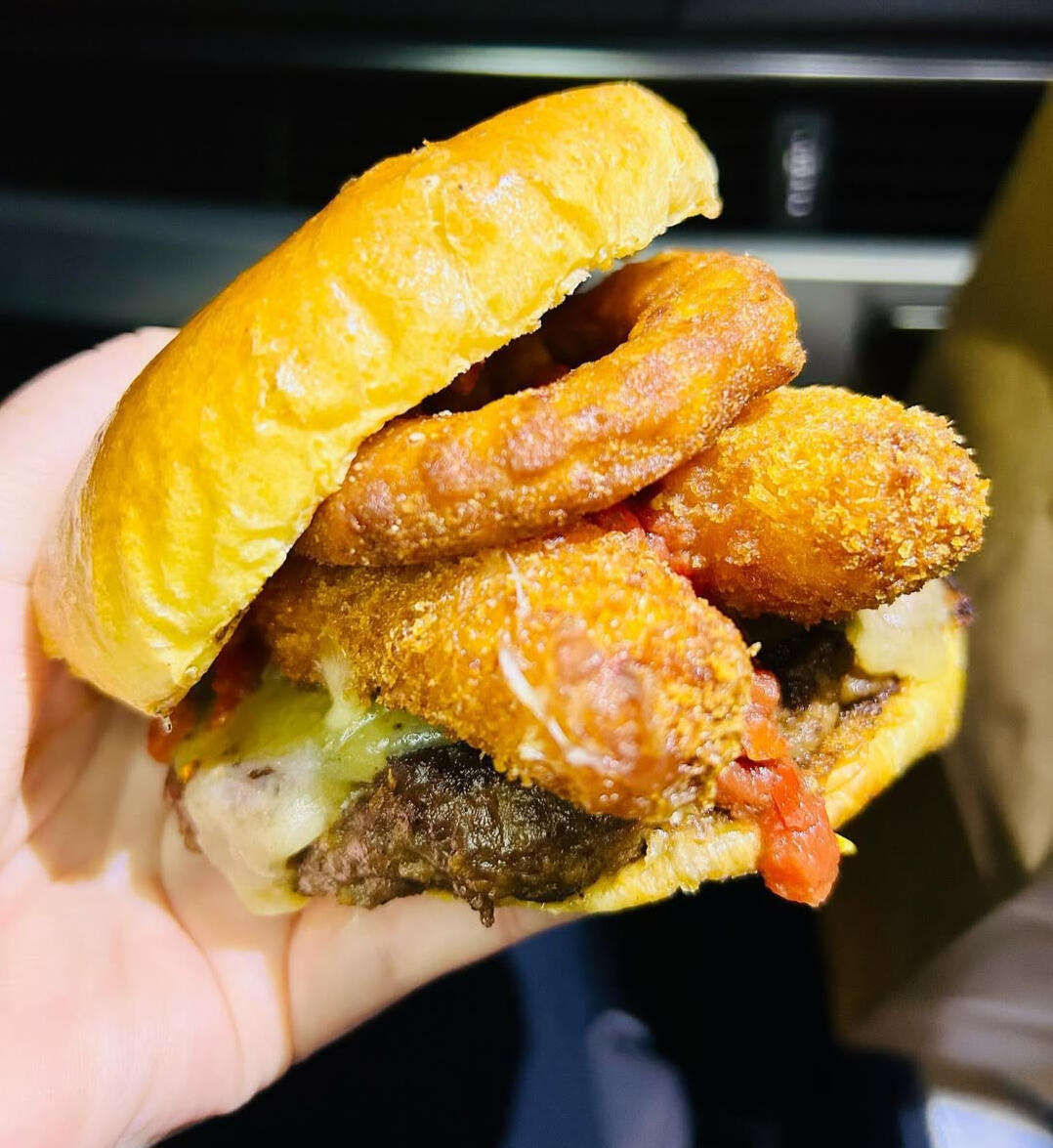 The Baldy Chef's Kitchen Burger Image
